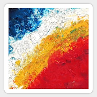 Abstract oil texture painting Sticker